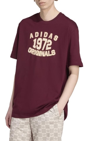 T-shirt loose Graphics - Bordeaux