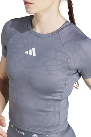 T-shirt tight da training - Grigio