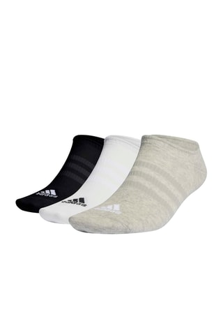 3 paires de socquettes d’entrainement - Gris clair chiné et blanc