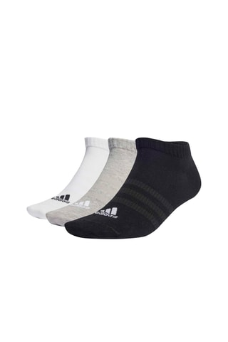 3 paires de socquettes d’entrainement - Gris clair chiné et blanc