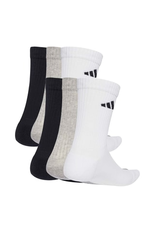 6 paia di calze da training Newgocrw - Bianco e grigio melange