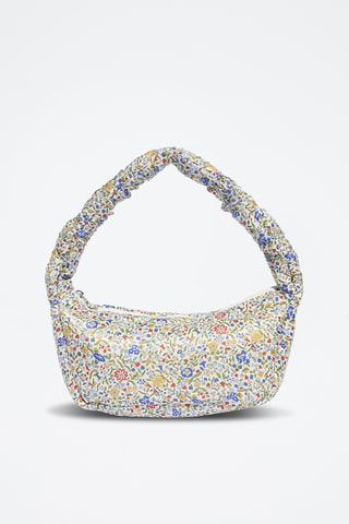 Sac porté épaule Liberty - Blanc et jaune