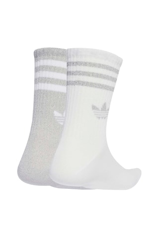 2 paia di calze Glitter - Grigio chiaro