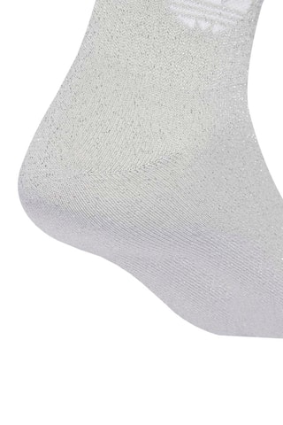 2 paia di calze Glitter - Grigio chiaro
