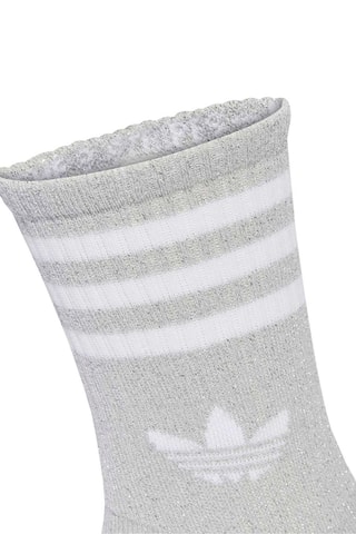 2 paia di calze Glitter - Grigio chiaro
