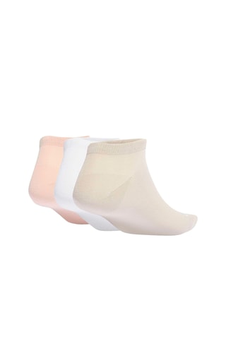 3 paia di calze - Corallo e bianco