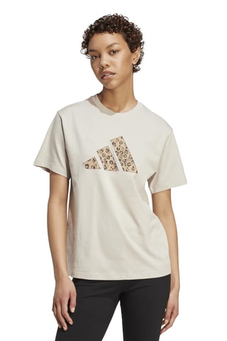 T-shirt regular Animal - Beige