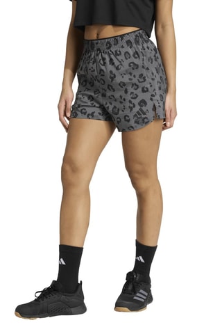 Short regular d’entraînement taille haute AOP - Noir