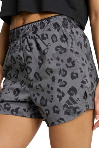Short regular d’entraînement taille haute AOP - Noir