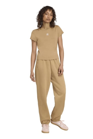 T-shirt slim Essentials- Marron