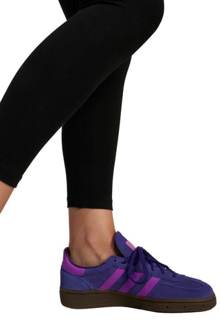 Leggings a vita alta Rib - Nero