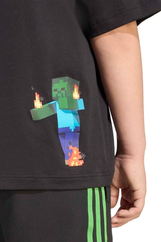 T-shirt loose Minecraft - Noir