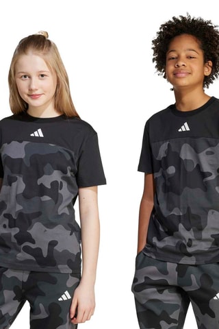 T-shirt regular d’entraînement Camo - Noir