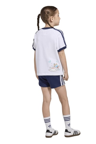 T-shirt loose et short regular Alice au pays des merveilles Disney - Blanc et bleu marine