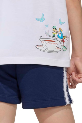T-shirt loose et short regular Alice au pays des merveilles Disney - Blanc et bleu marine