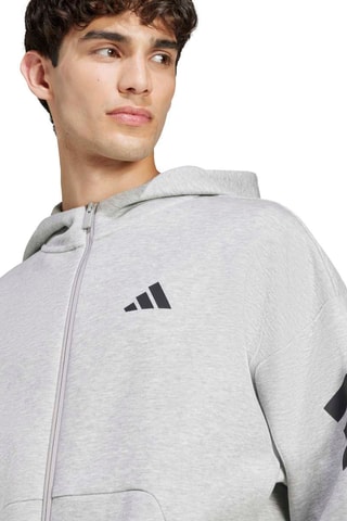 Sweat d’entrainement à capuche - Gris chiné
