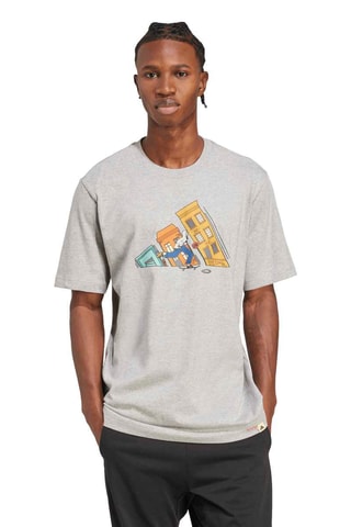 T-shirt regular Doodle Hunt Skate - Gris clair
