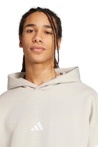 Sweat d’entraînement à capuche Future Icons Three Stripes - Beige