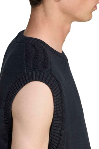 Pull sans manches Premium Essentials - Noir