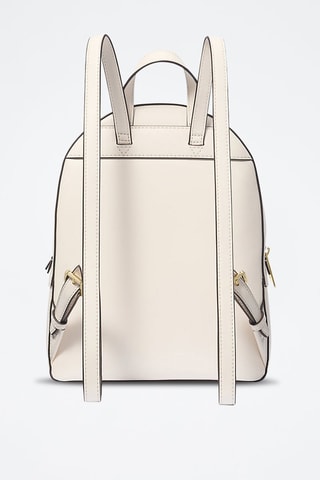 Mochila de piel Jaycee - Crema
