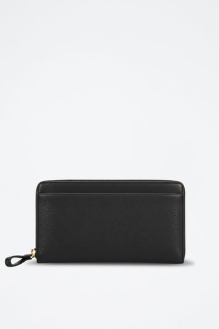 Bolso de mano de piel - Negro