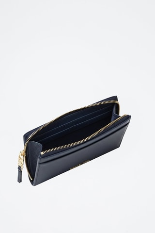 Bolso de mano de piel - Azul marino