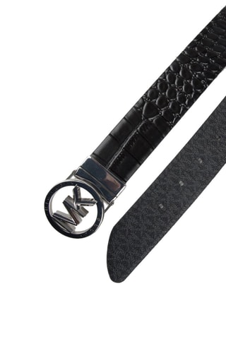 Cinturón de piel - Negro
