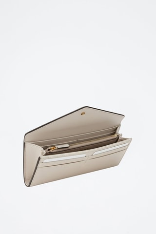 Cartera de piel - Crema