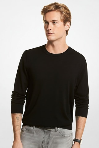 Jersey de lana merino - Negro