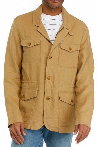 Chaqueta de lino - Beige