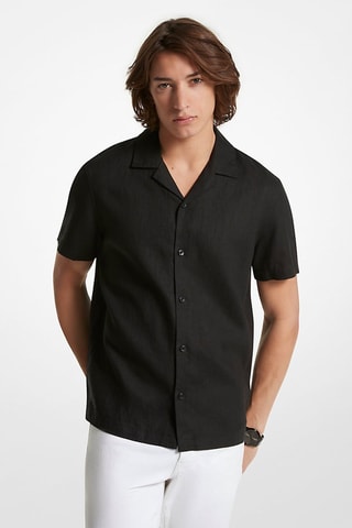 Camisa de lino - Negro
