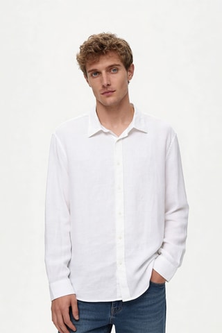 Camisa de lino - Blanco