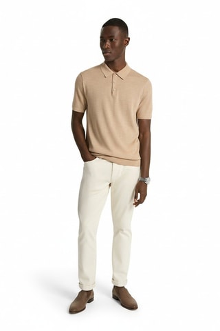 Polo de lana merino - Caqui
