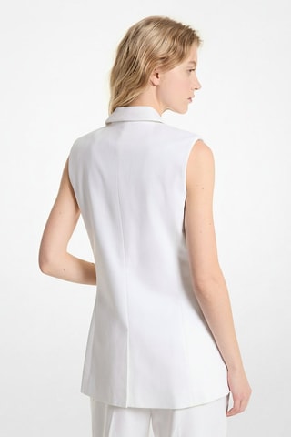 Blazer de lino - Blanco