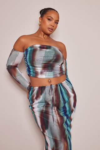 Crop top - Verde-água