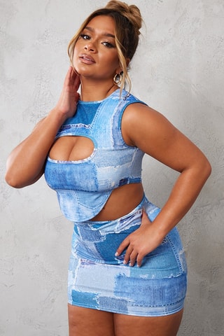 Crop top - Azul