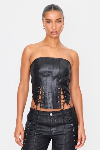Crop top - Preto - Pretty Little Thing
