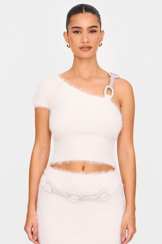 Crop top - Branco - Pretty Little Thing
