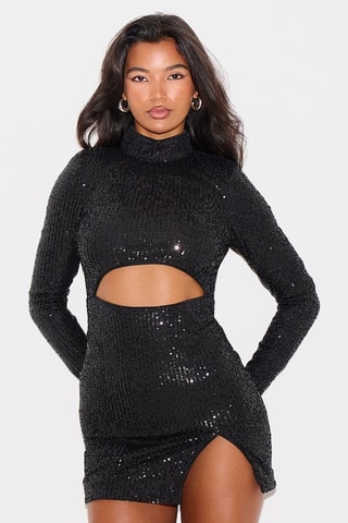 Vestido justo - Preto - Pretty Little Thing