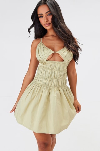 Vestido estilo patinadora - Verde