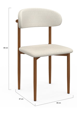 6 chaises Callisto - 48 x 80 x 47 cm