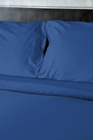 Lençol liso em microfibra 82 g/m² - Azul,