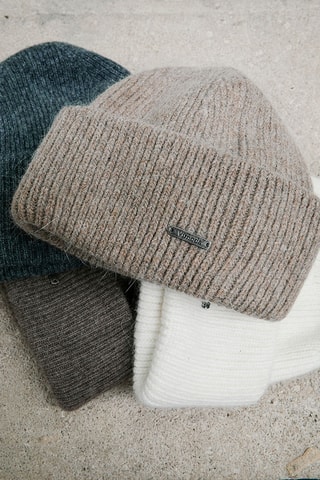 Gorro de lana Henri - Gris jaspeado