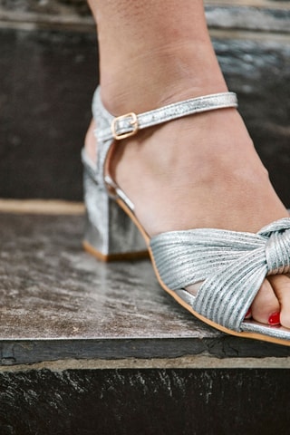 Sandalias de tacón Haxelle - Plateado