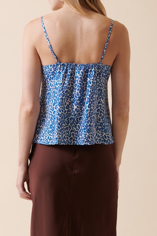 Camisola de alças - 
Azul