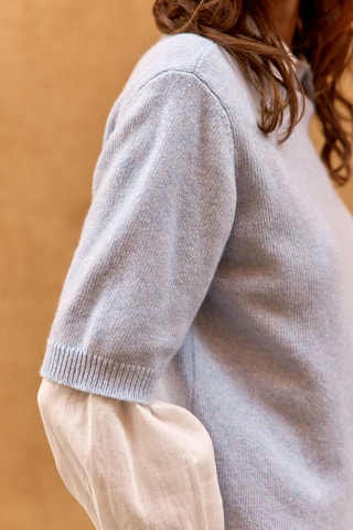 Jersey de lana y cachemir Mirande - Celeste