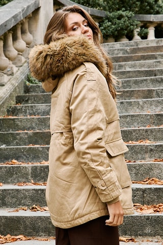 Parka con capucha Lenny - Beige