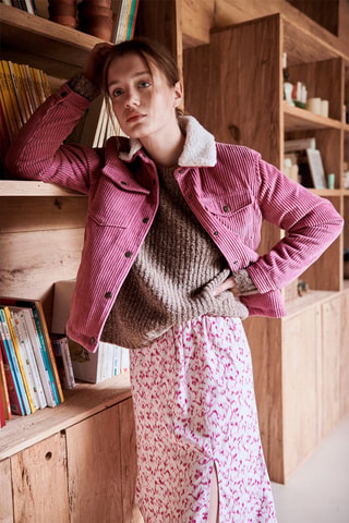 Chaqueta de pana Vartick - Rosa
