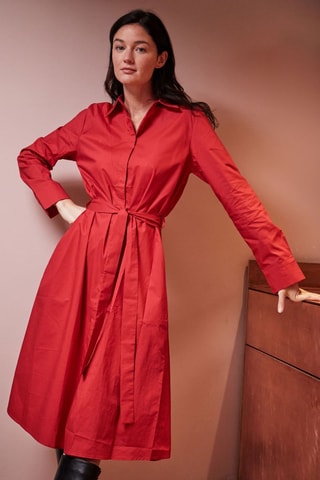 Vestido camisero Rossie - Rojo