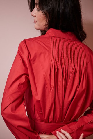 Vestido camisero Rossie - Rojo